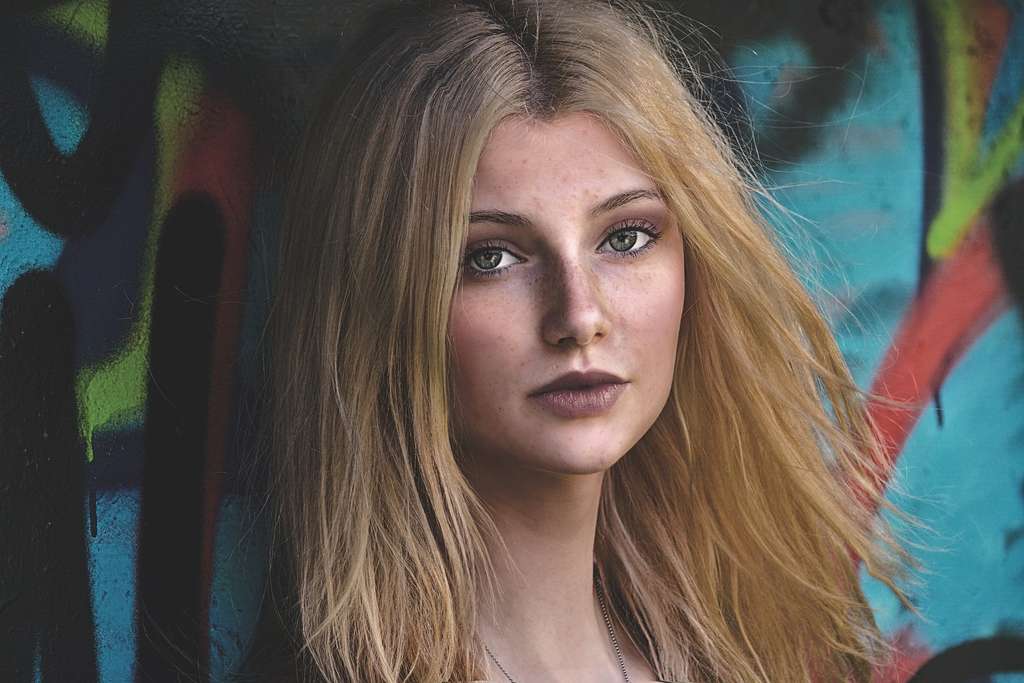 Artistic beauty portrait of a woman